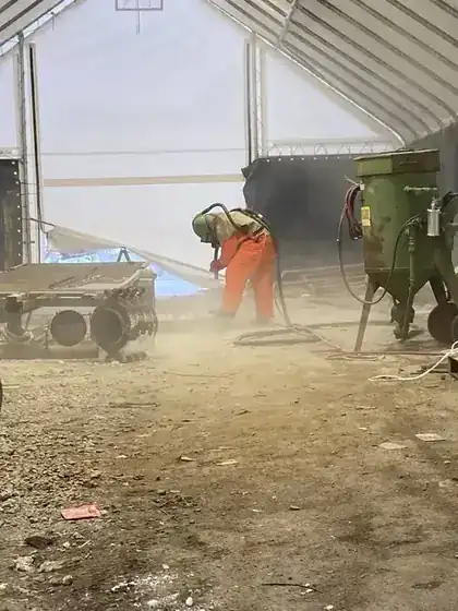 Liivapritsitööd ja metalli abrasiivpuhastus Harjumaal - JS Production